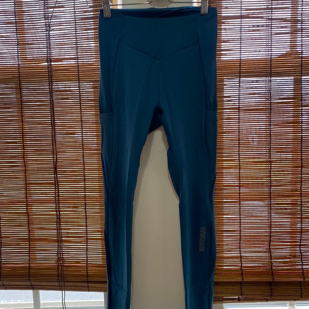 Gymshark Blue Teal/Navy Leggings Size S